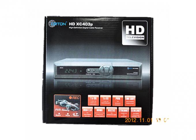 Orton HD XC403p Dijital Kablo Alıcısı HD DVB-C Kara Kutu HD-C600 Artı HD-C608 Singapur'da Kullanılabilir Starhub Nagra3