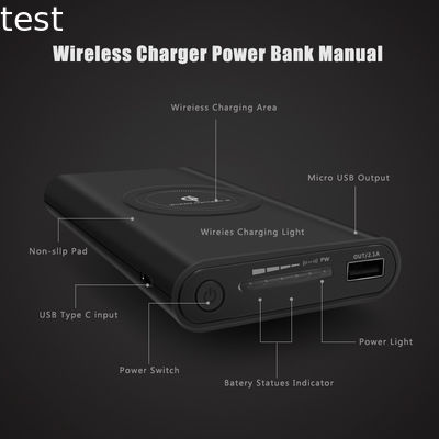 2018 QI Portable Wireless Charger for iPhone 8 8 Plus X Charger Pad universal power bank